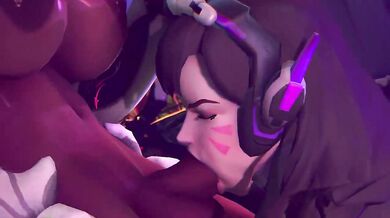 Overwatchs DVa: Futanari Blowjob Extravaganza!
