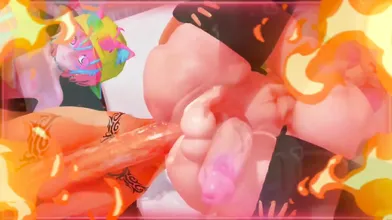 Watch the sexy Neko fucking in the couch while her lover is enjoying the view from behind