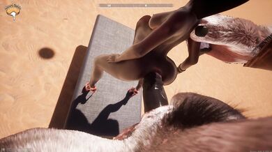 Einstein gets fucked by a giant horse-man!