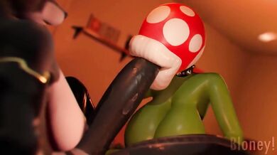 Little Red Riding Hood gets fucked by a giant plant monster