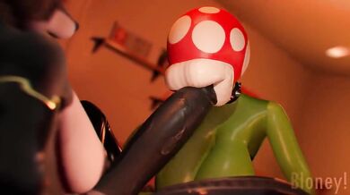 Little Red Riding Hood gets fucked by a giant plant monster