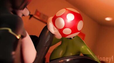 Little Red Riding Hood gets fucked by a giant plant monster