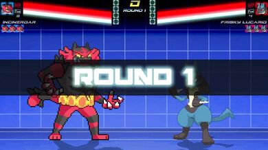 Rainbow Fire: Incineroars Ultimate Smashdown on Lucario in MUGEN #19