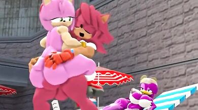 A hot chick gets fucked like a rose in her ass and pussy by multiple guys!