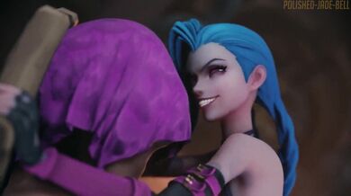 A hot white guy named Jinx is seen riding a girl with sound in this polished-jade-bell hentai porn video