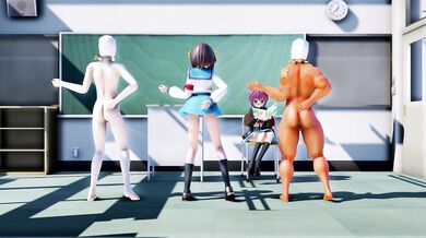 Haruhi Suzumiya gets fucked in the classroom by her teacher, Ms Lamb