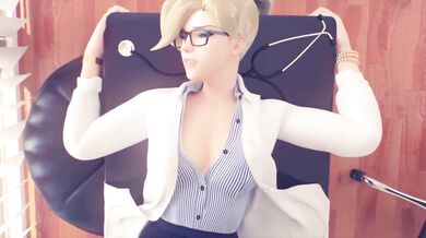 In the examination room, Doctor Mercy fucked the Cake of Cakes