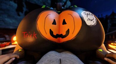 Tiny Brunette’s Pumpkin Destruction