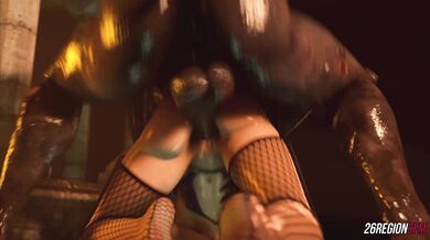 Sexual Tension between Kitana and Minotaur Gets Hotter in the Labyrinth[26-region-sfm]