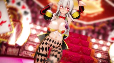 Sexy Haku Vocaloid and Rabbit Hole Dancer in a MMD 3D Animated Porn Video - 000MMD
