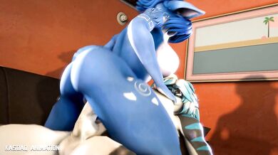 Girl with a Sharp Tail and Two Dicks, Futa Nika Breeds Krystals Sexual Depravity