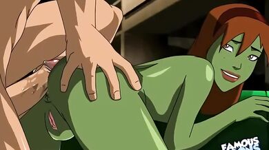 Miss Martian and Superboy go wild in their first sexual encounter, and it turns out to be a truly young justice