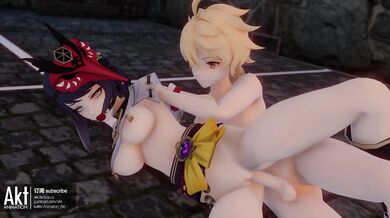 Akuma-chan tries to dominate Asuna and Sword Art Online