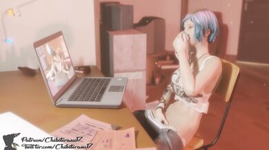 Chloes Masturbation Session: Watching Maxs Pics & Smelling Her Panties (Life is Strange)