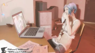 Chloes Masturbation Session: Watching Maxs Pics & Smelling Her Panties (Life is Strange)