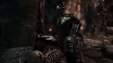 Watch hot necrophilia scene between a sexy lady and a powerful sorcerer in the dark castle!