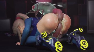 Samus is captured by Bugs Bunny, and she is for*ced to engage in a nocturnal activity