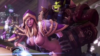 Sexy Jaina Proudmoore gets doggy style fucked by Ambrosine92 in this hot hentai video
