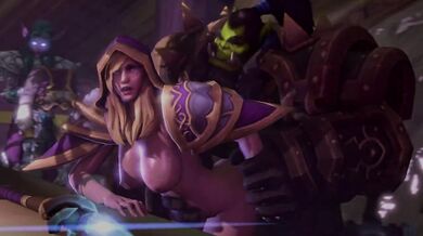 Sexy Jaina Proudmoore gets doggy style fucked by Ambrosine92 in this hot hentai video