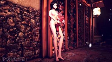 Watch Rukia from Bleach masturbate her massive futa cock on Ponko SFM in this hentai PORN video