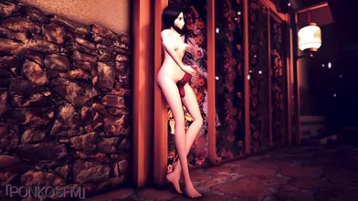 Watch Rukia from Bleach masturbate her massive futa cock on Ponko SFM in this hentai PORN video