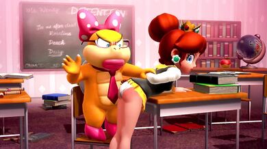 Watch the spicy daisy schoolgirl getting her ass spanked and losing her panties in this hentai porn video