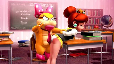 Watch the spicy daisy schoolgirl getting her ass spanked and losing her panties in this hentai porn video