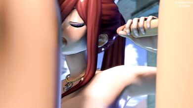 Erza y Scarlet entrenan a dos reclutas al tiempo que se van a la cama en una sorprendente locación La historia es subida en español