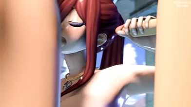 Erza y Scarlet entrenan a dos reclutas al tiempo que se van a la cama en una sorprendente locación La historia es subida en español