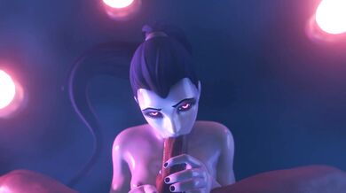 Mortal Kombat XXX: Widowmaker Blows 3 Dicks 1 Fist, Starring Darrella