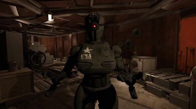 Your personal Assaultron takes good care of you