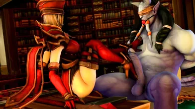 Watch as Sally, a sexy X-Men character, bones a hot Draenei named Kamina in this Kirei (a Japanese word for clean or pure) hentai video
