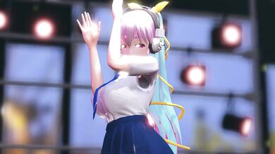 Sexy Super Sonico Strips Down And Enjoys A Wild Orgy With Insects (The Goutouren)