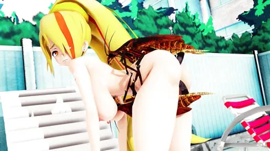Poolside Bugs and Zombies: Saga Variants with Saki and Yuugiri!
