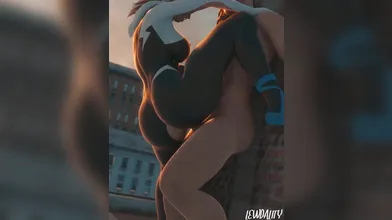Lewd Spider-Gwen: Morning Stretch Delight