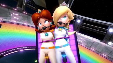 Hentai Threesome on Rainbow Road