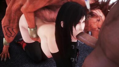 Join Tifa, Red XIII, and Barrett [Noname55] in a steamy adventure of epic proportions!