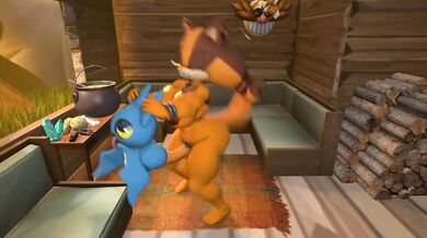 Massive sticks banging on the adorable Adorabat, with her moans echoing in the room!