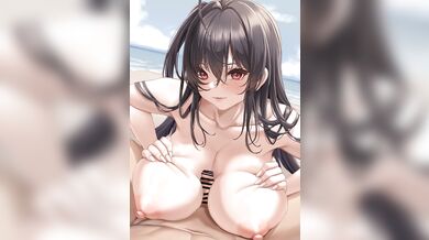 The Mighty Admiral receives a titillating blowjob from her loyal subordinate during a heated naval battle