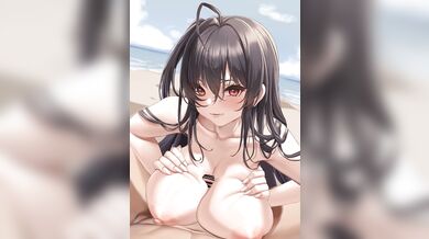 The Mighty Admiral receives a titillating blowjob from her loyal subordinate during a heated naval battle