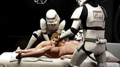 Watch Obi-Wan Kenobi and Troopers fuck Brein in this intense hentai porn video!