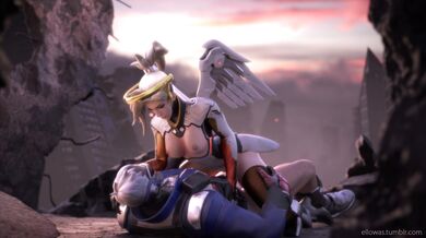 Master and Servant: Mercy Gets Pounded by Overwatch Team in Hentai HMV