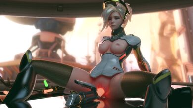 Master and Servant: Mercy Gets Pounded by Overwatch Team in Hentai HMV
