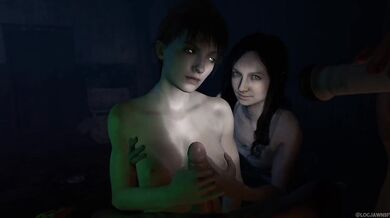 Watch Mia Winters and Zoe Bakers intense handjob scene from Resident Evil 7