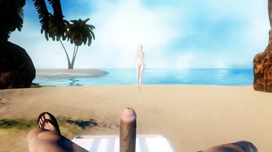 Sexy Babe Farts on the Beach while Dragons Rule