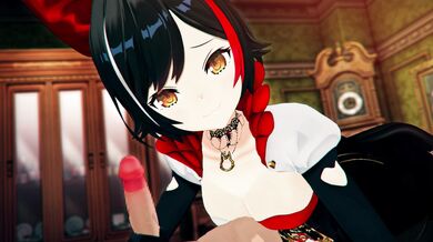 Robin00 Queens Mio Handjob and Blowjob