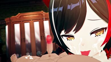 Robin00 Queens Mio Handjob and Blowjob