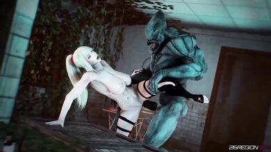 Lustful Encounter Between A Demoness And The Cybernetic Bounty Hunter In A Surreal Anime World!