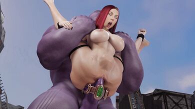 Black Widow and Thanoss Full Nelson Hentai Bondage Adventure