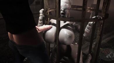 Watch the bubbly head nurse from Silent Hill get punished for her naughty behavior!